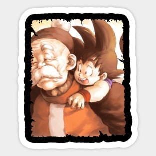 SON GOHAN GRANDFATHER MERCH VTG Sticker